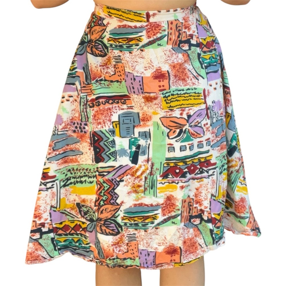 Sugar Hill Vintage Abstract Print Skirt Size 4